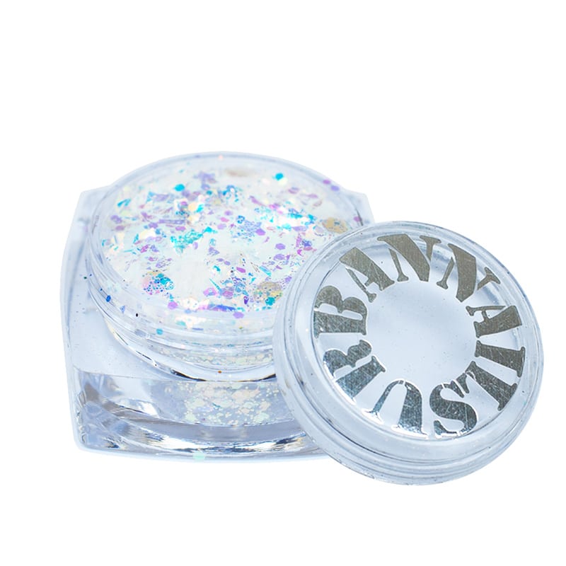 Urban Nails Glitter Line UNG 71 wit pastel nagel glitter gel acryl nailsshop.be