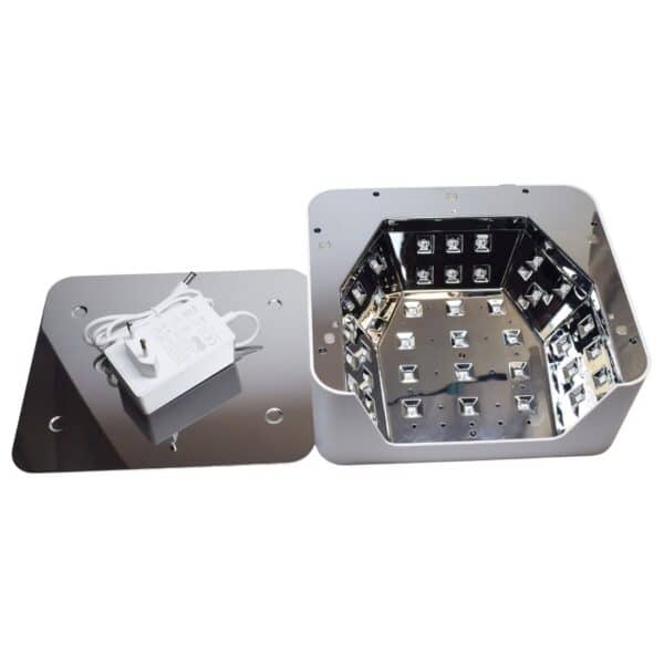Square UV LED Lamp.binnenzijde